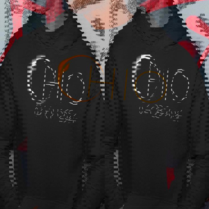 2024 Solar Eclipse Solar Eclipse 2024 State Ohio Total Hoodie Personalized Gifts