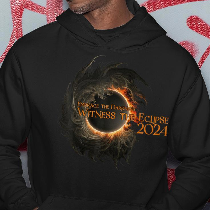 2024 Total Solar Eclipse April 8 Embrace The Darkness Hoodie Unique Gifts