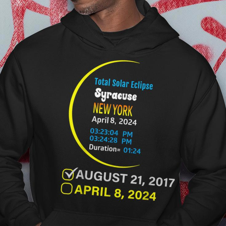 2024 Total Solar Eclipse April 8 New York Syracuse Hoodie Unique Gifts