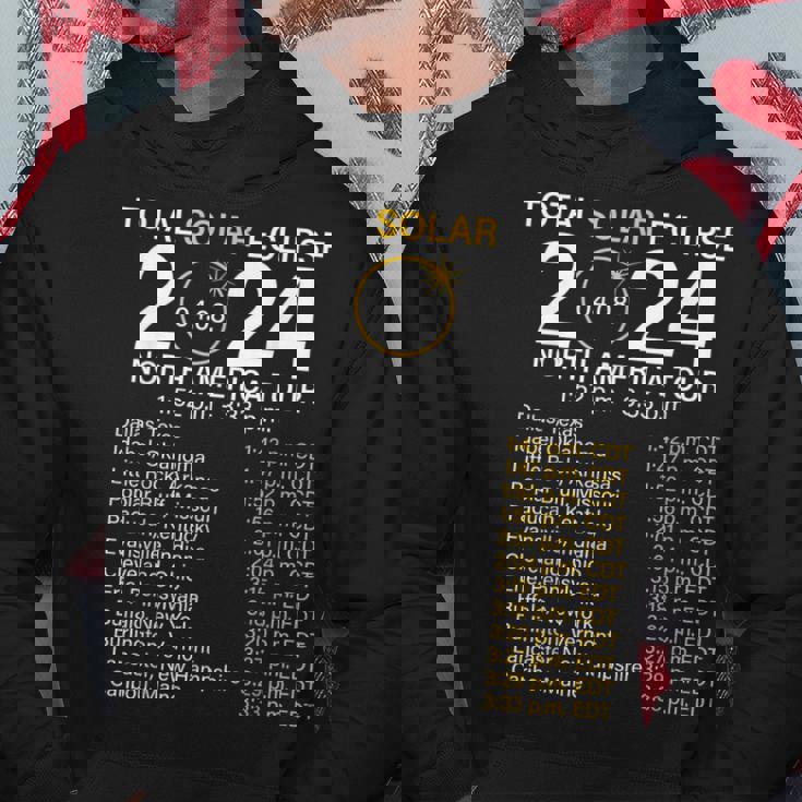 2024 Total Solar Eclipse April 8 Path The Eclipse Women Hoodie Unique Gifts