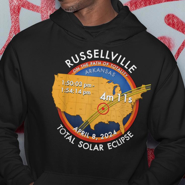 2024 Total Solar Eclipse Russellville Arkansas 27 Hoodie - Seseable