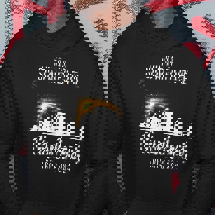 2024 Total Solar Skyline Eclipse In Cleveland Ohio April 8 Hoodie Unique Gifts