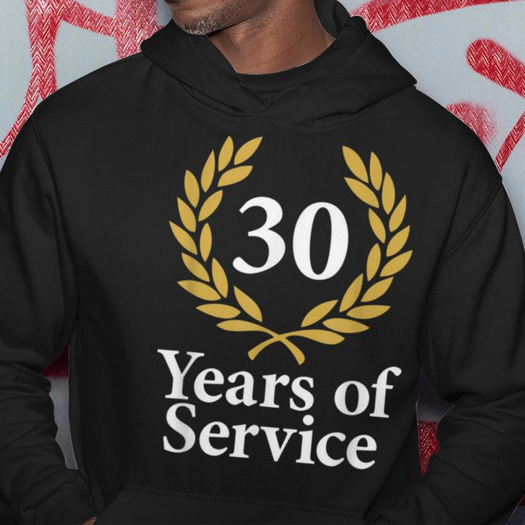 30 Years Of Service 30Th Work Anniversary Jubilee Hoodie Unique Gifts