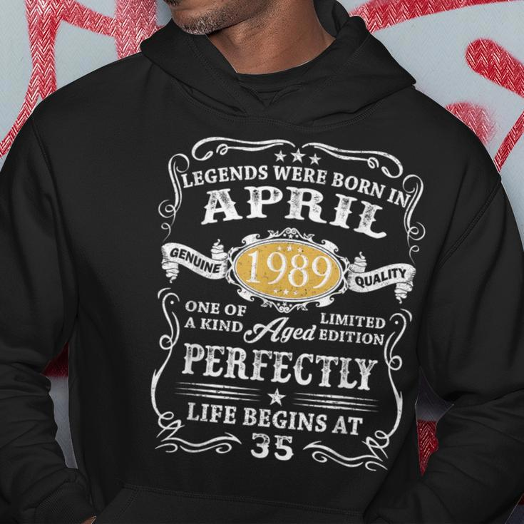 35 Years Old Vintage Legends Born April 1989 35Th Birthday Hoodie Unique Gifts
