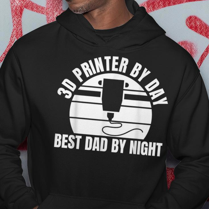 3D Printer By Day Best Dad By Night Fathers Day Hoodie Unique Gifts