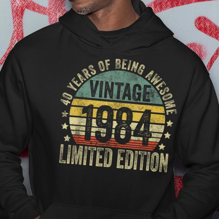 40 Year Old Vintage 1984 Limited Edition 40Th Birthday Hoodie Funny Gifts