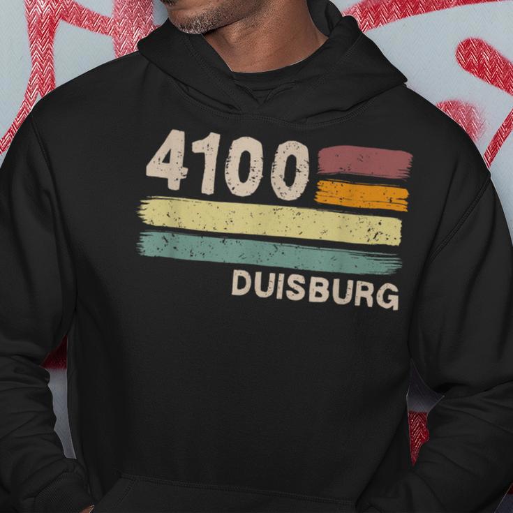 4100 Duisburg Retro Postcodes Old Postcode Vintage Hoodie Lustige Geschenke