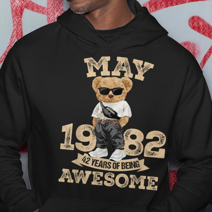 42 Years Of Being Awesome May 1982 Cool 42Nd Birthday Hoodie Personalized Gifts