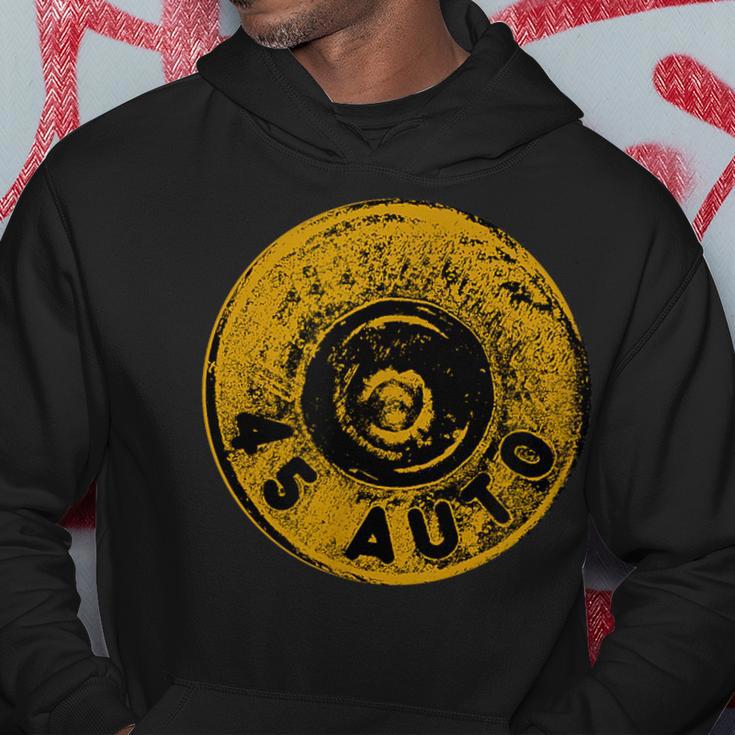 45 Acp Cartridge Bottom Big Bore Ammo Hoodie Unique Gifts