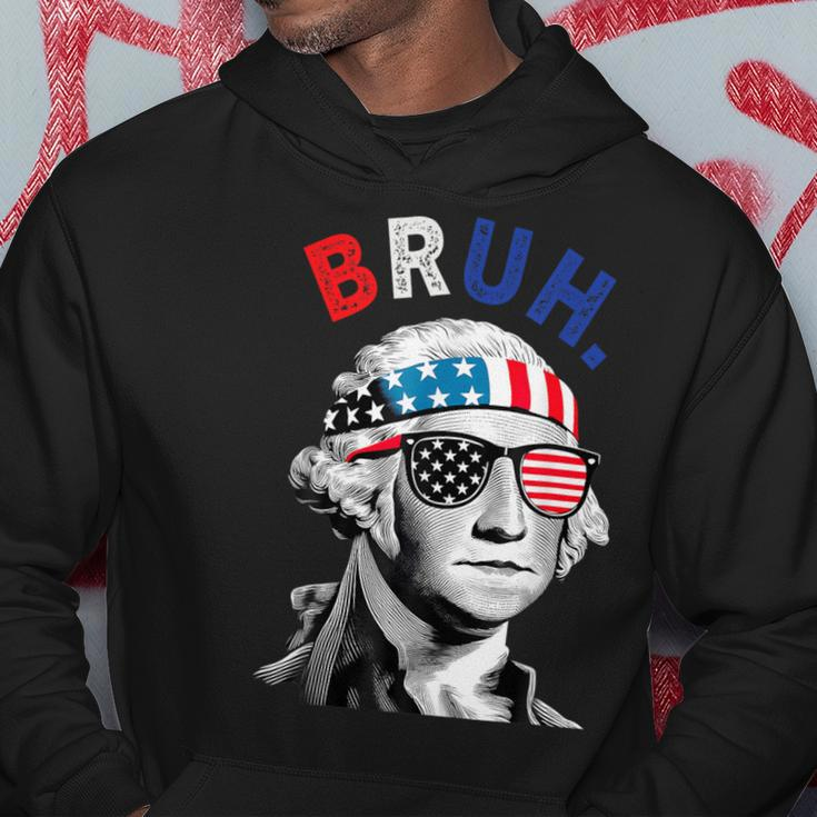 4Th Of July 2024 George Washington Bruh Hoodie Unique Gifts