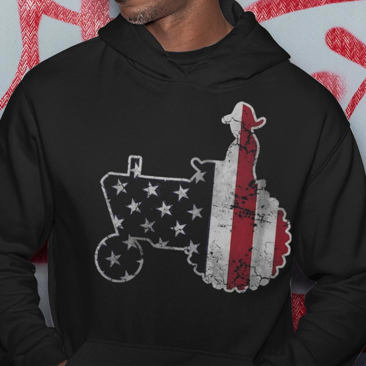 4Th Of July American Flag Tractor Usa Independence Day Hoodie Unique Gifts