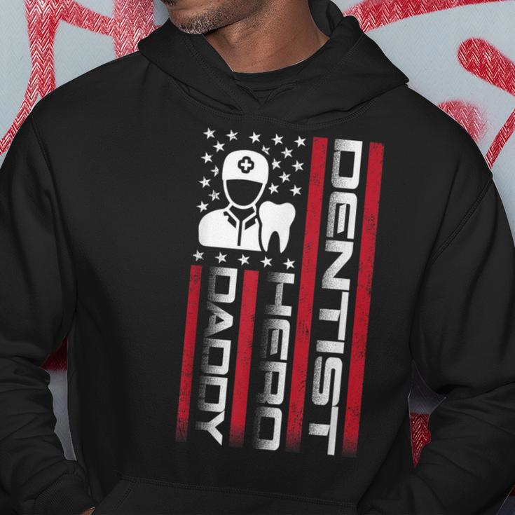 4Th Of July Us Flag Dentist Dad Father's Day Hoodie Unique Gifts