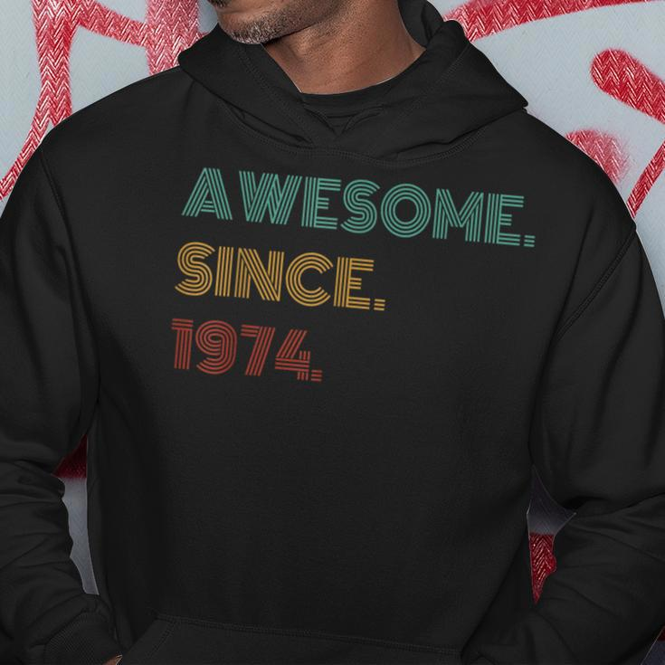 50 Years Old Awesome Since 1974 50Th Birthday Hoodie Funny Gifts