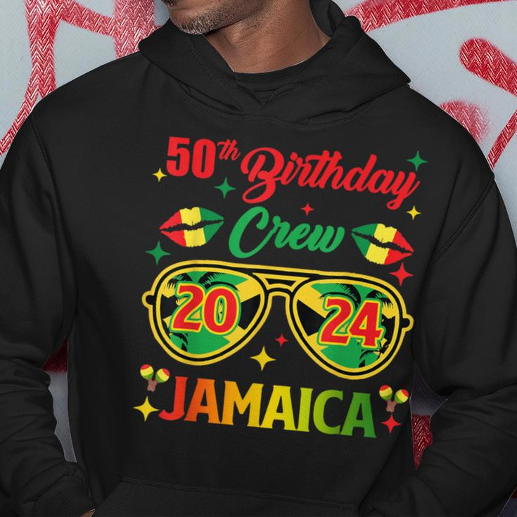 50Th Birthday Crew Jamaica Vacation Party 2024 Birthday Trip Hoodie Unique Gifts