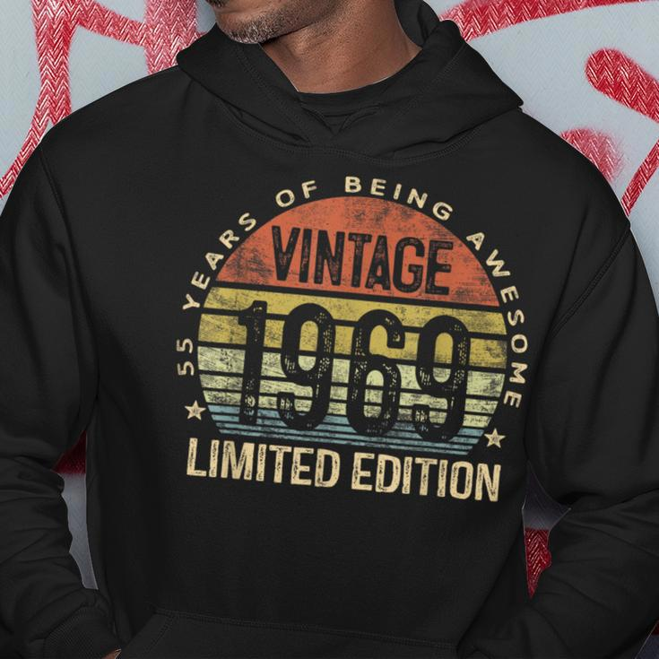 55 Year Old Vintage 1969 Limited Edition 55Th Birthday Hoodie Personalized Gifts