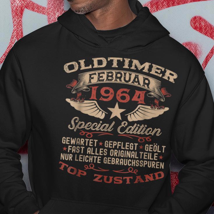 60 Geburtstag Mann Februar Jahrgang 1964 Papa Mann Kapuzenpullover Lustige Geschenke