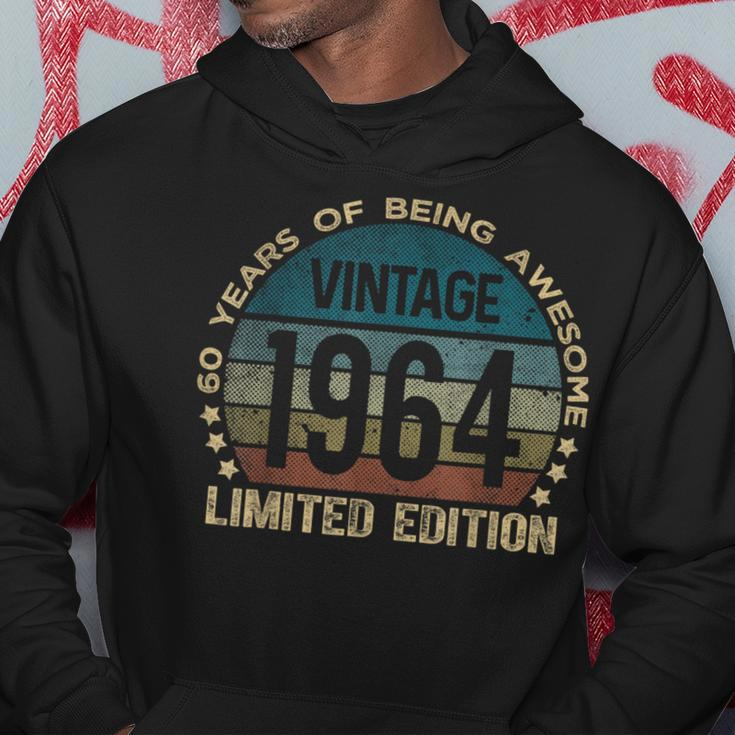 60Th Birthday 60 Year Old Vintage 1964 Limited Edition Hoodie Unique Gifts