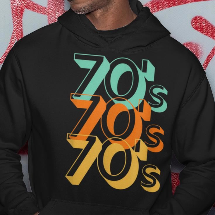 The 70S In Large Letters 70'S Lover Vintage Fashion Hoodie Unique Gifts