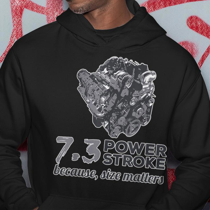 73 Power Stroke Because Size Matters Hoodie Unique Gifts