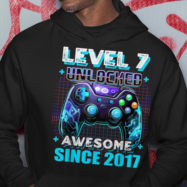 7Th Birthday Gamer 7 Years Old Bday Boy Seven Son Hoodie Unique Gifts