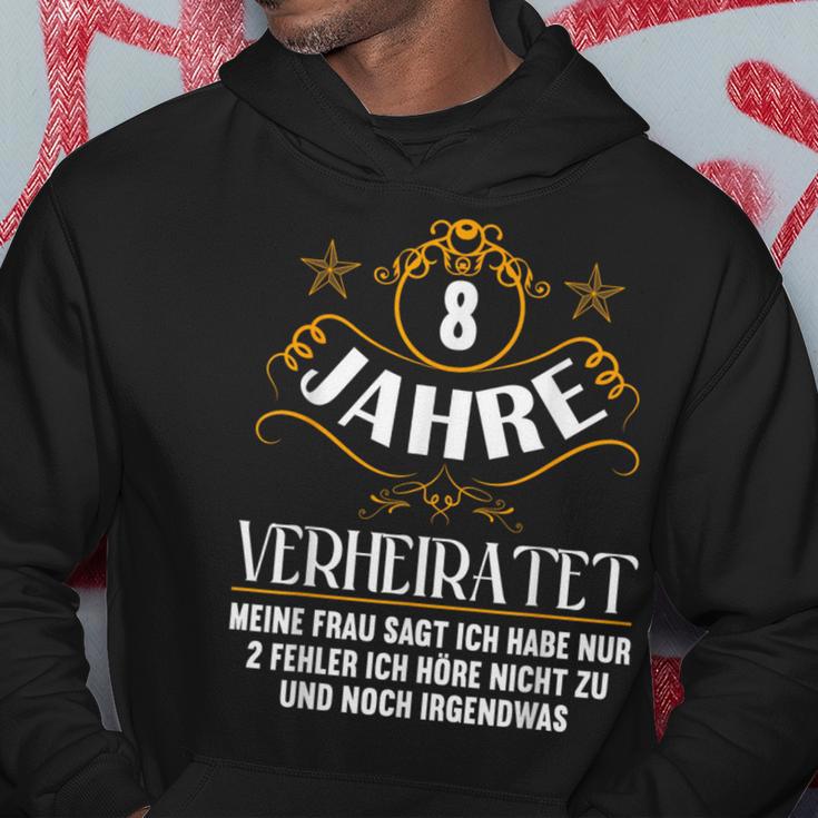 8 Jahreerheiratet Nur 2 Fehler Hörre Nicht 8Th Hochzeitstag Hoodie Lustige Geschenke