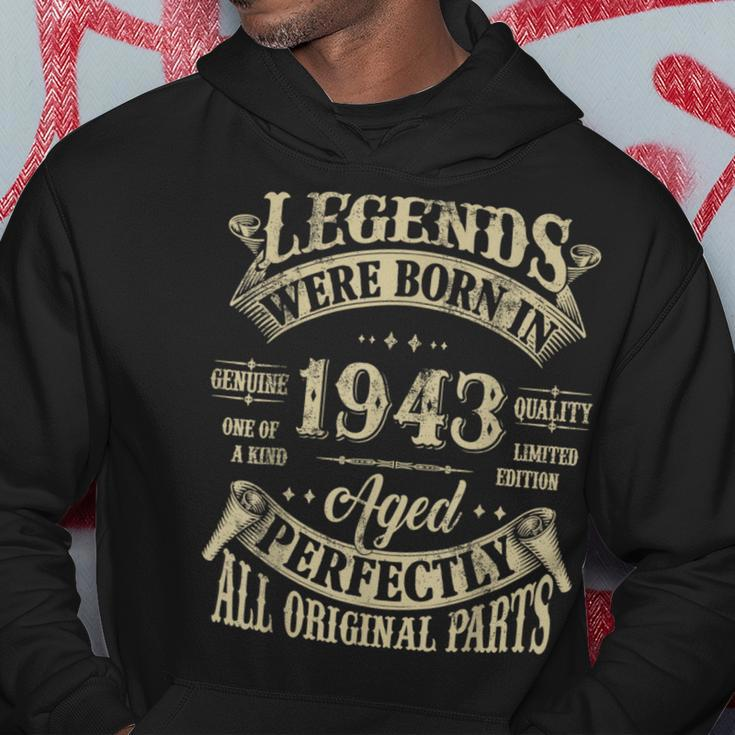 81St Birthday 81 Years Old Vintage Legends Born In 1943 Hoodie Personalized Gifts