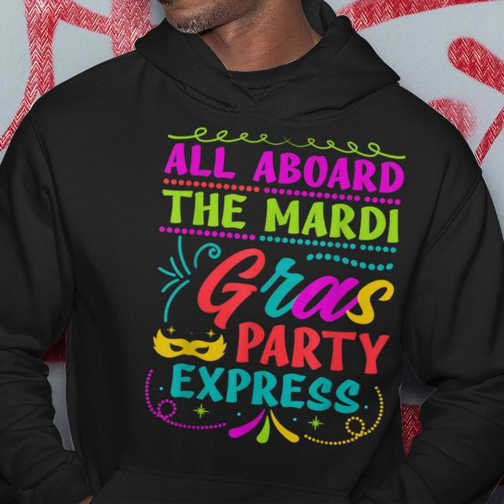 All Aboard The Mardi Gras Party Express Street Parade Hoodie Unique Gifts