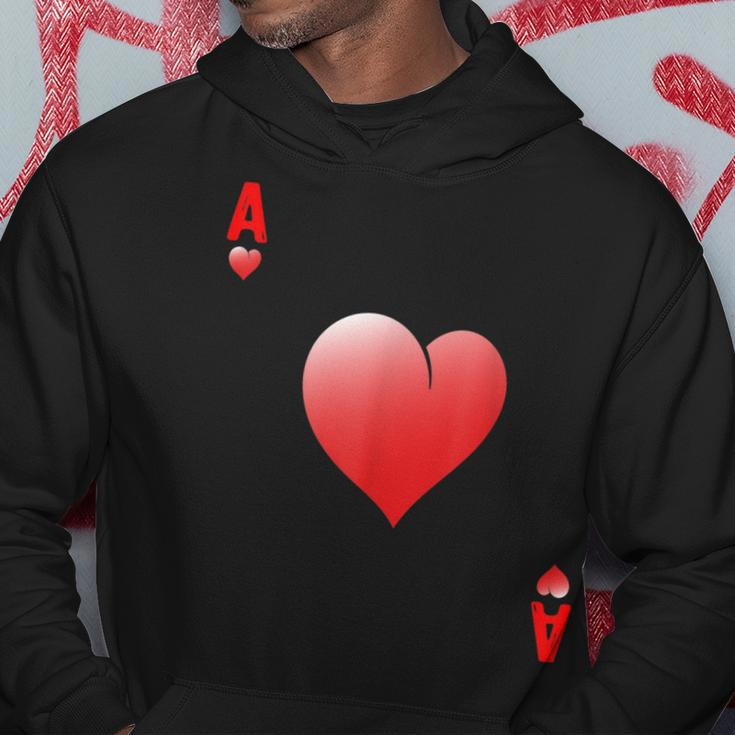 Ace Of Hearts Blackjack Poker Party Cards Family Cosplay Hoodie Unique Gifts