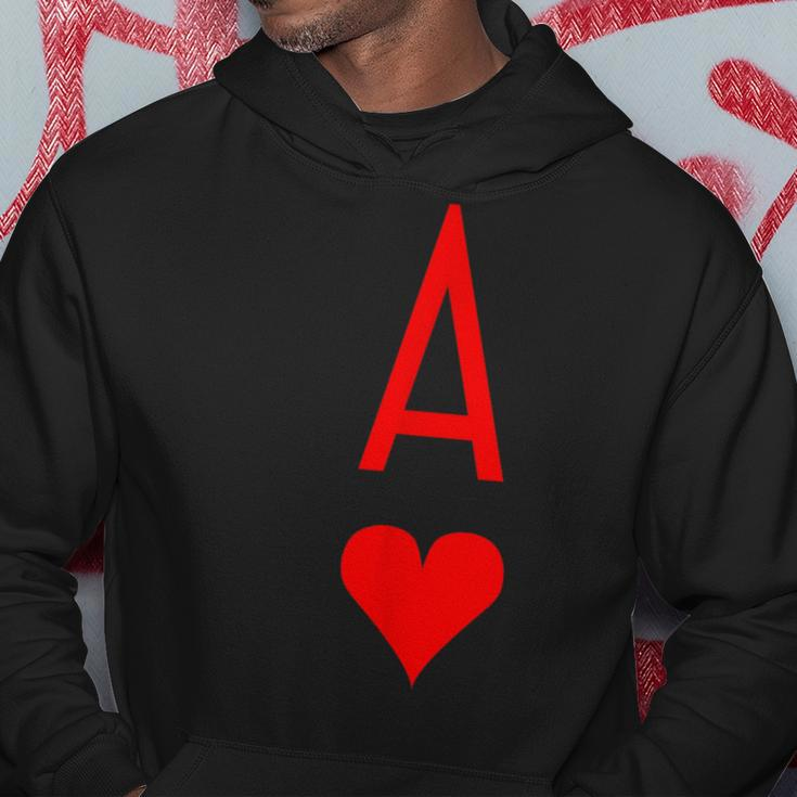 Ace Of Hearts Poker Black Jack Deck Of Cards Hoodie Unique Gifts