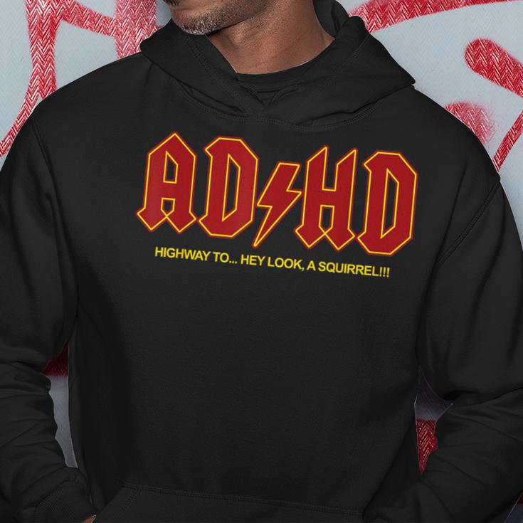 Adhd Hey Look A Squirrel Adhd Hoodie Unique Gifts