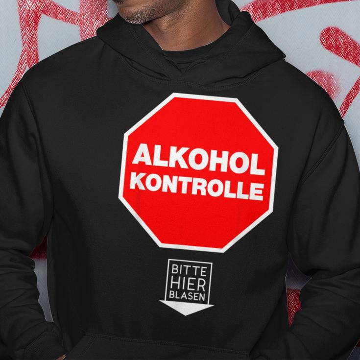 Alkoholkontroll Bitte Hier Blasen Alcohol Control Fun Hoodie Lustige Geschenke