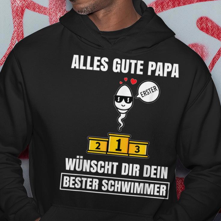 Alles Gute Papa Dein Beste Schwimmer -Ater Papa Father's Day S Kapuzenpullover Lustige Geschenke