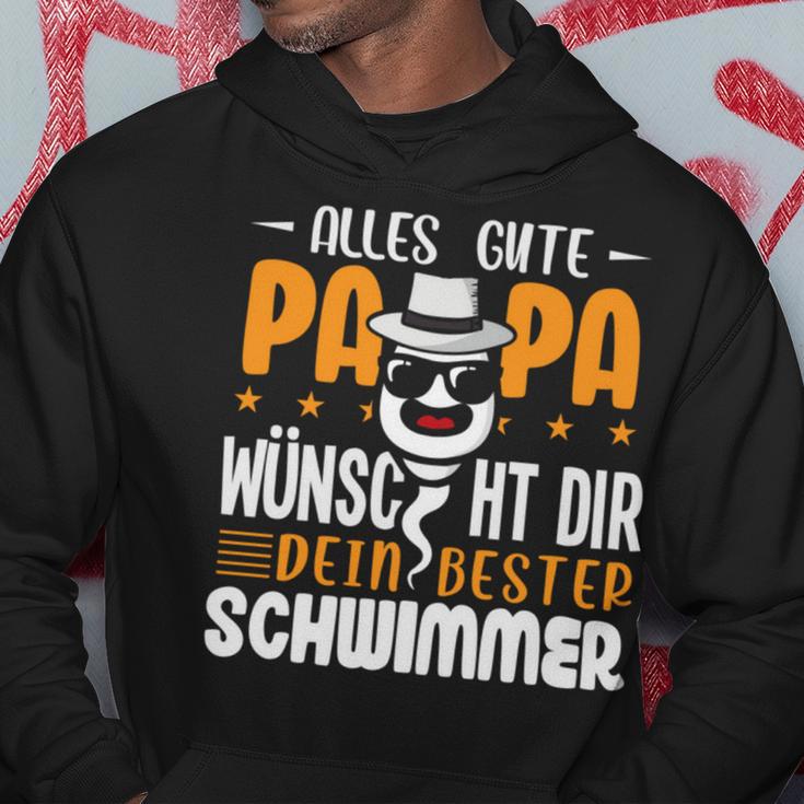 Alles Gute Papa Wünscht Dir Dein Beste Schwimmer Father's Day Kapuzenpullover Lustige Geschenke