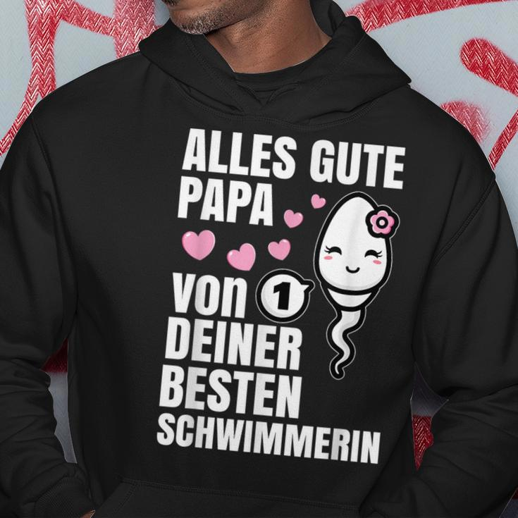 Alles Gute Papa Wünscht Dir Dein Beste Schwimmerin Father's Day S Kapuzenpullover Lustige Geschenke