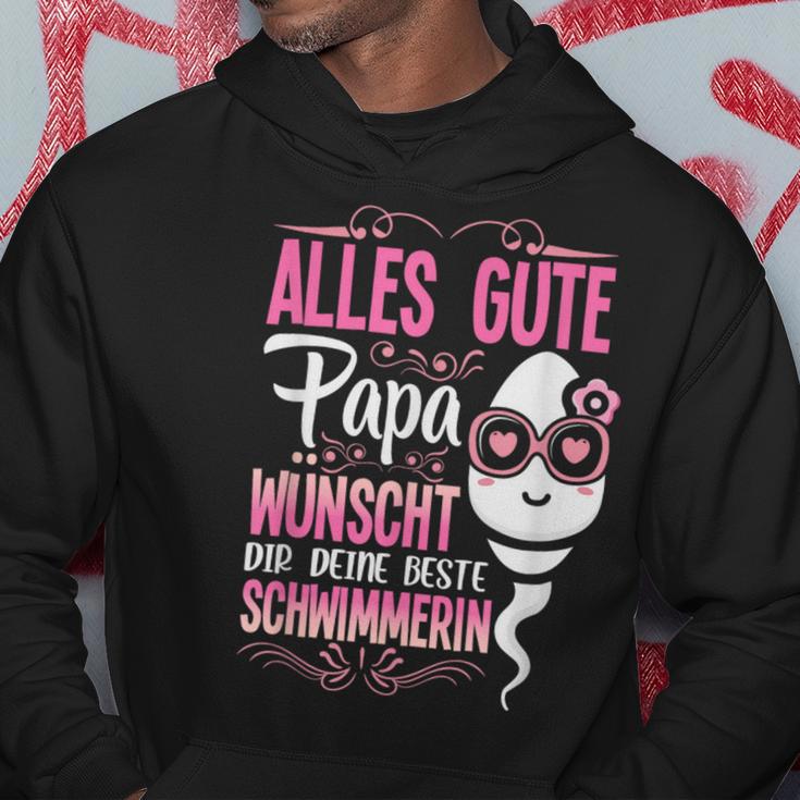 Alles Gute Papa Wünscht Dir Deine Beste Schwimmerinatertag Kapuzenpullover Lustige Geschenke