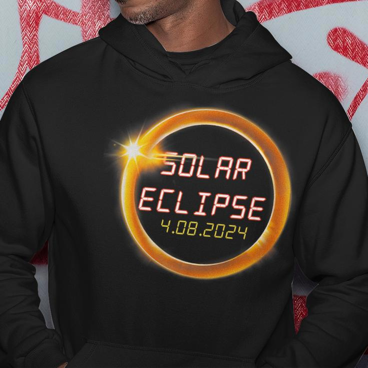 America April 8 Total Solar Eclipse 2024 Usa Map Totality Hoodie Personalized Gifts