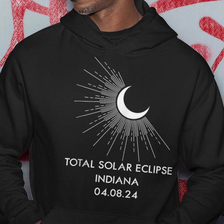 America Totality 040824 Total Solar Eclipse 2024 Indiana Hoodie Personalized Gifts