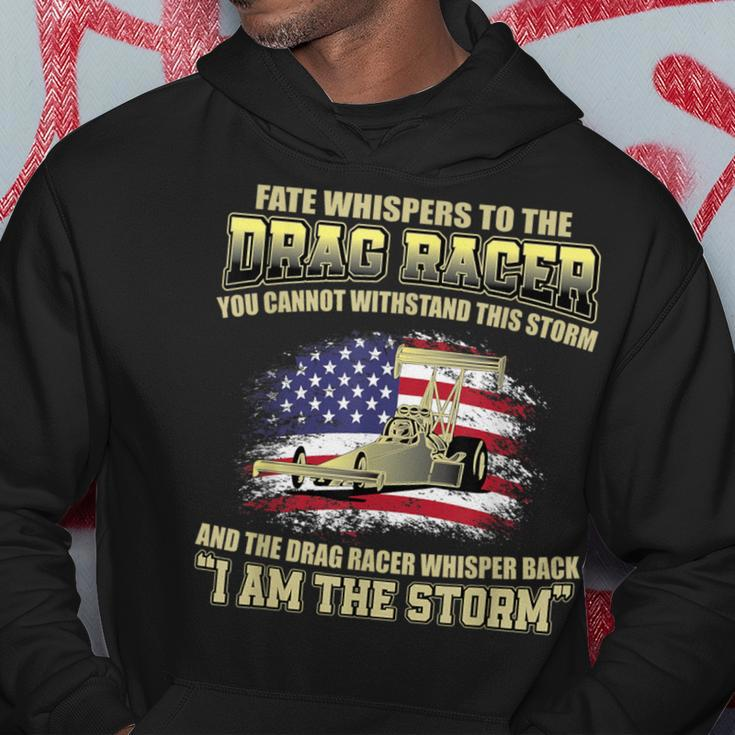 American Drag Racing Usa Flag Muscle Car Dragster Hoodie Unique Gifts