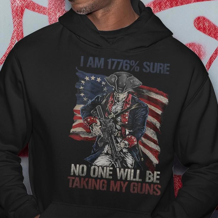 American Flag I Am 1776 Sure No One Will Be Taking My Guns Hoodie Unique Gifts