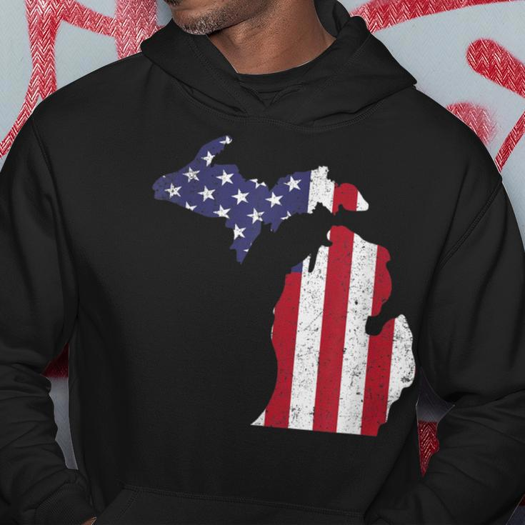 American Flag Fourth Of July 4Th Michigan Usa Hoodie Unique Gifts