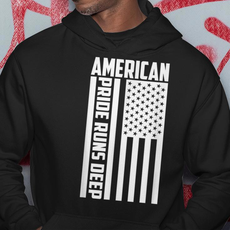 American Pride Runs Deep I Usa Flag Hoodie Unique Gifts
