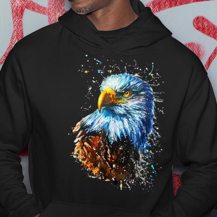Amerikanischer Adler Handgemalter Adler Hoodie Lustige Geschenke