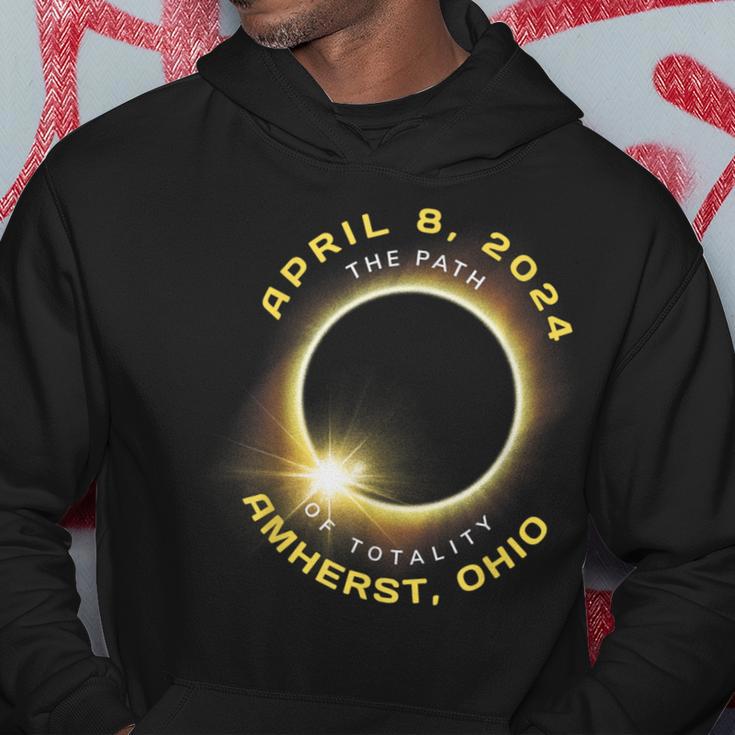 Amherst Ohio Solar Eclipse Totality April 8 2024 Souvenir Hoodie Unique Gifts