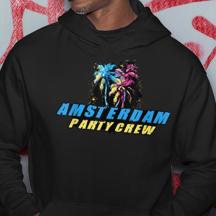 Amsterdam Party Crew Motto Zitat Kapuzenpullover Lustige Geschenke