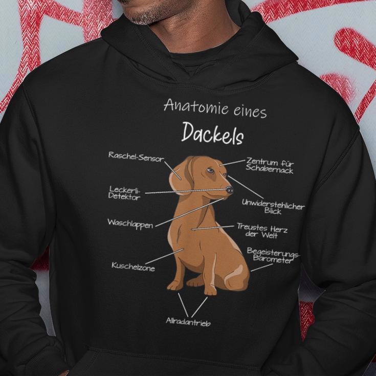 Anatomy Of A Dachshund Badger Dog Kapuzenpullover Lustige Geschenke