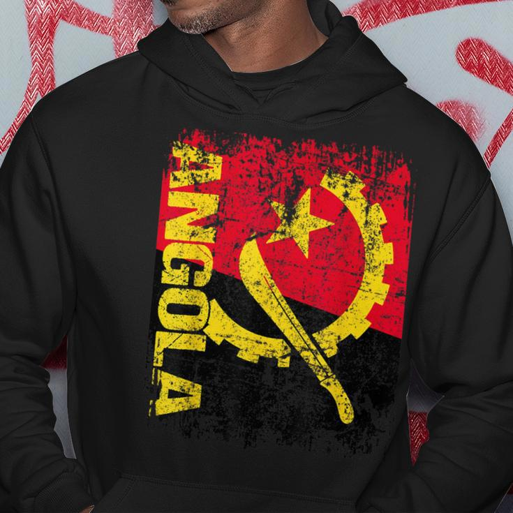 Angola Flag Vintage Distressed Angola Hoodie Unique Gifts