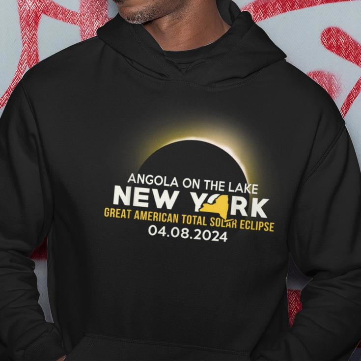 Angola On The Lake Ny New York Total Solar Eclipse 2024 Hoodie Unique Gifts