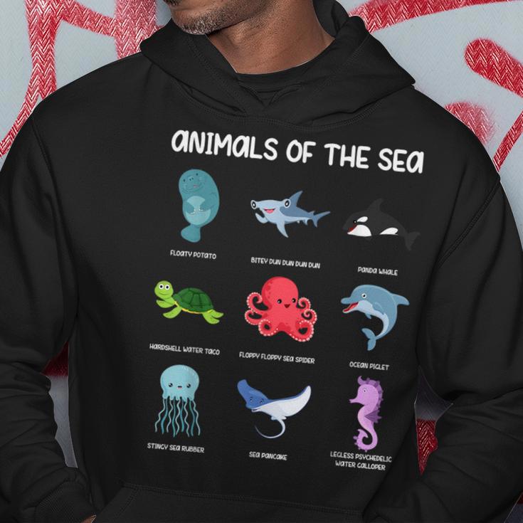 Animals Of The Sea Ocean Animal Alternative Name Hoodie Unique Gifts