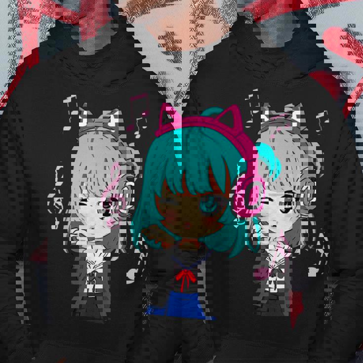 Anime Y Música Chica Para Adolescente Chibi Gráfico Anime Chica Sudadera Regalos divertidos