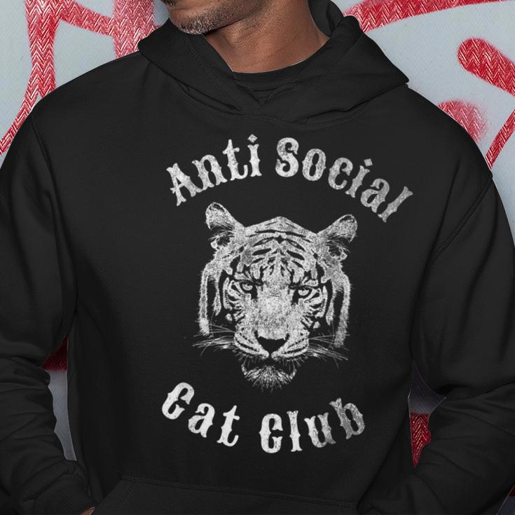 Anti Social Cat Club Tiger Head Vintage Retro Hoodie Unique Gifts